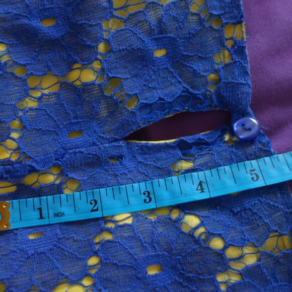 Magic Blue with Yellow Inner Size M Dress - Picture 11 of 16